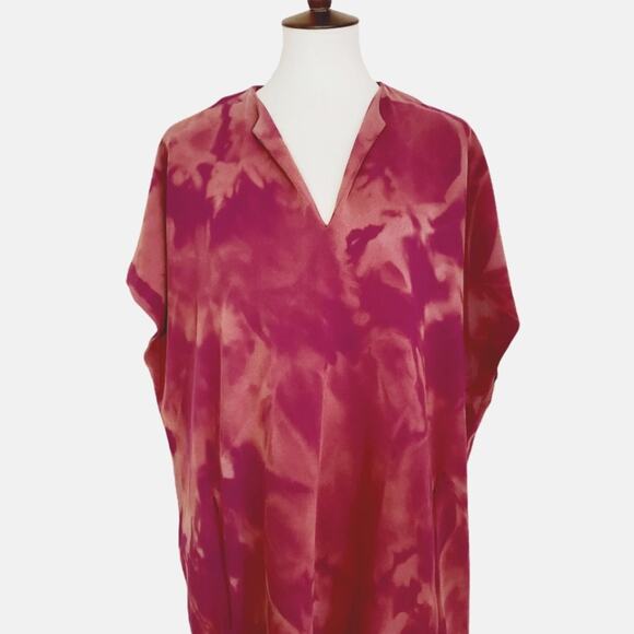 Diane Von Furstenberg Fuchsia Tie Dye Dress Size S - Picture 6 of 13